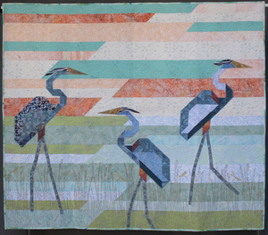 A Triad of Herons 54” x 47”