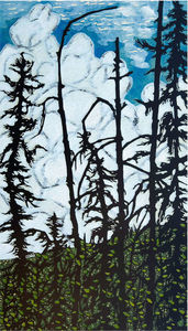 Original Artwork: Spruce Burn by Sara Tabbert