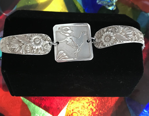 018 - Silver Greyhound Bracelet