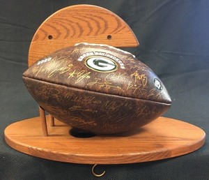 Green Bay Packer Signed Football w/Stand