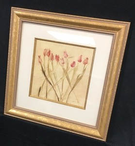 Tulips Painting in Gold Frame