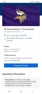 Vikings Tickets!