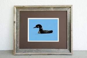 Graphic Art Loon Print