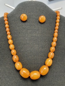 Antique Amber Necklace from Germany