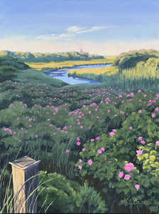 Castle - "Squam Pond with Rose Mallow"