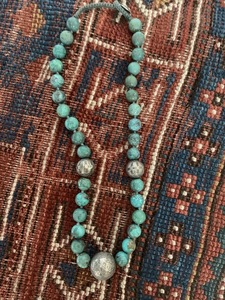 Silver and turquoise necklace