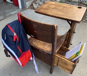 Back to School with Antique Desk