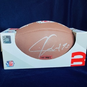 Chris Jones Autographed Football