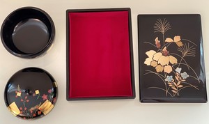 2-Piece Yamada Heiando Lacquerware Storage Pieces