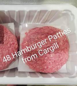 1 Case of Hamburger Patties from Cargill