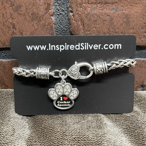 Cocker Spaniel Silver Bracelet