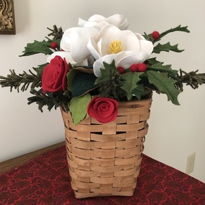Wool Felt Flowers & Greenery