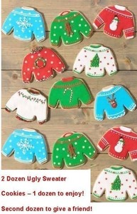 2 Dozen Ugly Sweater Cookies