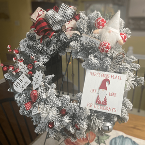 Gnome Holiday Wreath