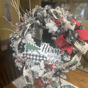Home For The Holidays Wreath