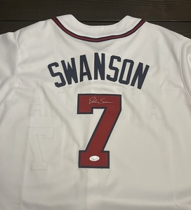 Dansby Swanson Signed Braves Pro Style Jersey