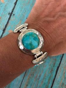 Sterling Silver& Turquoise Statement Bracelet