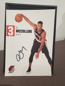 Autographed Portland Trail Blazer CJ McCollum