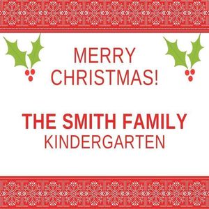 The Smith Family- Kindergarten