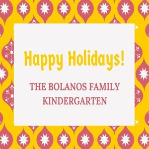 The Bolanos Family- Kindergarten