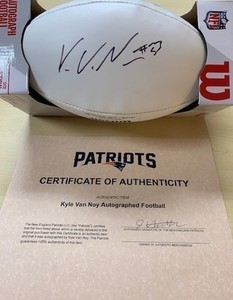 Kyle Van Noy of N.E. Patriots Autographed Football