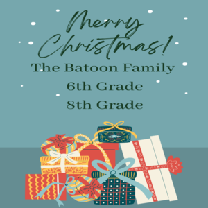 The Batoon Family - 6th Grade and 8th Grade