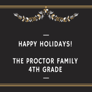 The Proctor Family- 4th Grade