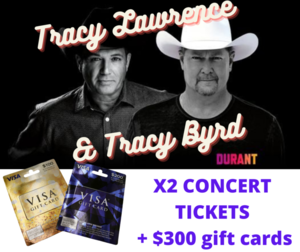 2 Concert Tickets Tracy Lawrence & Hotel Stay $300