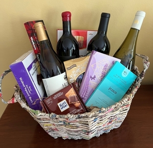 Wine & Chocolate Delights Basket!