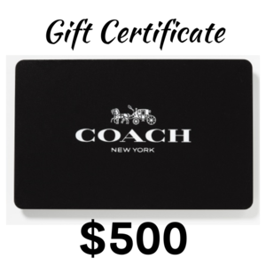 Coach Gift Certificate - $500