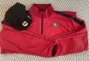 SF 49ers Men's Jacket and Hat