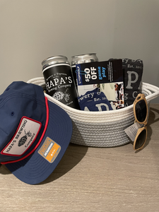 Hapas Brewery and Top Golf Gift Basket