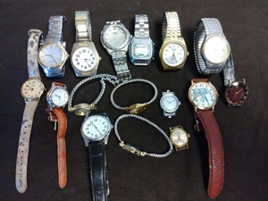 LOT of 16 Wrist Watches Vintage Various MFG