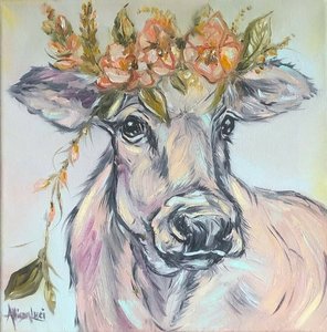 Cow Print by Allison Luci Art