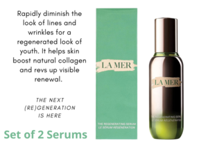 Two 2.5 fl. oz La Mer Regenerating Serum (Set #1)