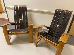 Adirondack Chairs made from Potosi Brewery casks!