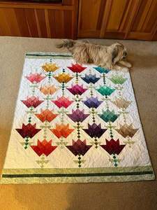 Ombre Flower Garden Quilt