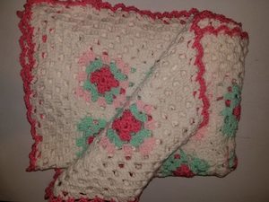 #221 Rose Garden Crocheted Blanket