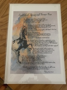 Saddlebred Poem 11x17 Print