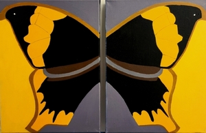 "Caerois Chorinaeus Dorsal" diptych