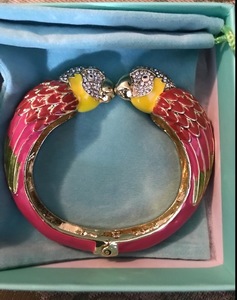 Ever Faith Parrot Hinged Bracelet