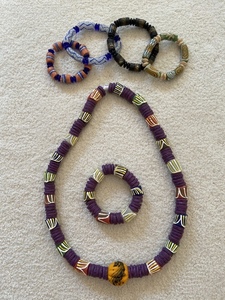 18. GHANAIAN NECKLACE & BRACELETS