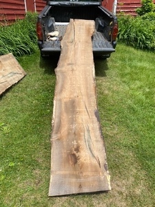 001 LARGE RED OAK SLAB