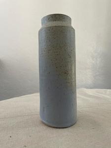 Handmade Blue-Green Speckled Skinny Vase