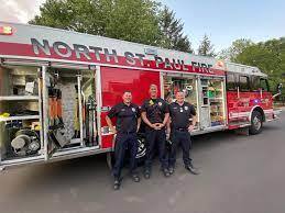 North St Paul Fire Truck Visit