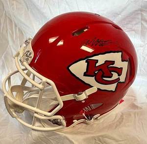 Signed KC Chiefs Helmet with case