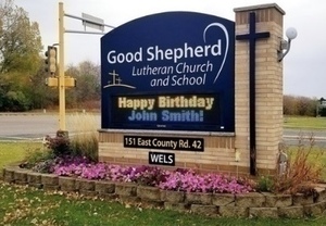 Birthday Wishes- 1 day of Marquee Sign Display