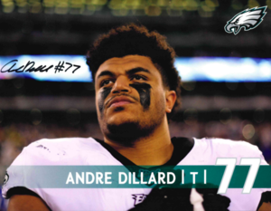 Andre Dillard Signed Photograph