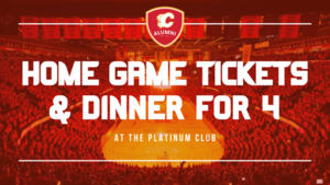 Flames Game and Dinner for 4 in the Platinum Club