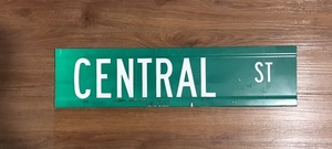 Central Street Sign - Green